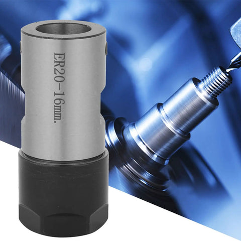 Super Solid ER20 Collet Block Chuck Holder For Lathe And Milling Machines High Strength Motor Shaft Clamping Tool, 16mm, durable metal grip.