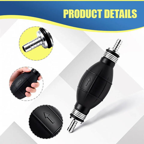 Heavy Duty 4 Pack Fuel Primer Bulbs Universal 8Mm Engine Bleeding Kit For Quick Gas Transfer Auto Marine rubber bulb with metal ends