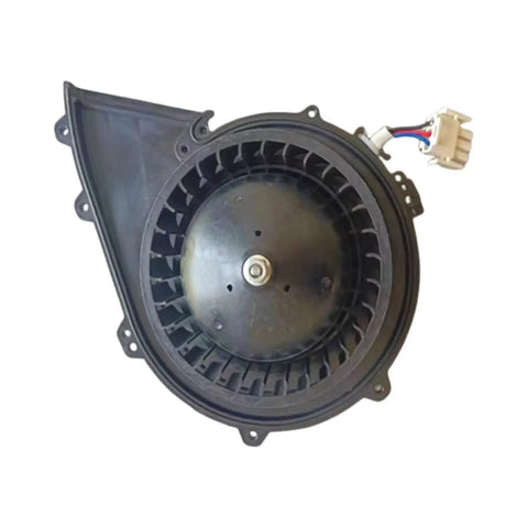 Preowned Drum Washing Machine Dryer Fan Flange FJ3922 Replacement Component 17438100009245 for Front Load Laundry Machines Easy Install Budget Friendly Fix for Home Repair and Maintenance, black plastic fan housing with connector