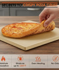 Grab This Heavy Duty 14 By 16 Inch Rectangular Cordierite Pizza Stone For Oven Bbq And Grill With Exclusive Patented Heat Spiral