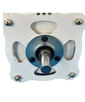 Heavy-Duty 1000W DIY Disc Permanent Magnet Coreless Generator Steel Plate Kit showing rear view with shaft and bolts.