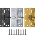 Spring Loaded Detachable Hinges With Self Aligning Door Auto Closing For Cabinets Drawers Windows And Furniture in three colors
