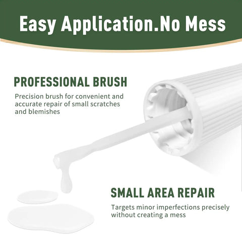 White Touch Up Paint Pen For Wood Furniture Makeover Featuring Quick Dry Formula And Precision Brush for small area repairs.