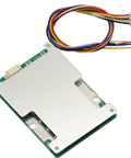 Solid 4S 12V LiFePO4 Battery Protection Board With Balanced Charging Slings Up To 800A Surges Like A Boss For Cars Motorcycles And Arduino Builds Sets Up Easy And Runs Flawless Daily, showing circuit board with metal cover and connecting wires.