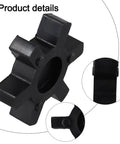 Top Tier L110 Flexible Rubber Spider Insert For L Jaw Coupling, black urethane, 83.6mm diameter, close-up view showing product details.
