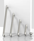 Brushed Satin Nickel Knurled Cabinet Pulls 5 Inch 128mm Pack Of 10 For Kitchen Cabinets And Drawer Fronts Premium Zinc Alloy Handles Display