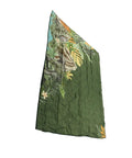 Picnic Blanket With Dot Print Thick Foldable Beach Mat For Indoor Outdoor Adventures Machine Washable Quick Dry Green Floral Design