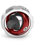 Three Eighths Inch Drive 72 Tooth Gimbal Ratchet with anodized aluminum finish, showing dual-plane head for tight spots.