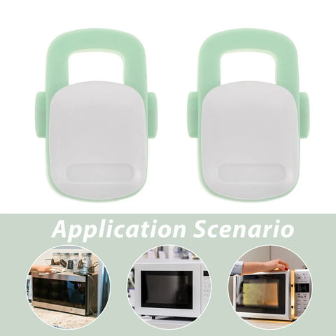 Two light green ABS Safety Oven Lock Kit for Kitchen Appliances 4 Pack ABS Cabinet Latches Durable Sturdy Craftsmanship Child Proof