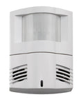 Dual Tech Wall And Corner Sensor With Wide 120 Degree Coverage, 120W Relay Ready, shown from front angle