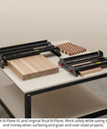 Rout N Plane Bench Top Board Mill XL Router Sled for flattening and surfacing cutting boards up to 24 inches wide, DIY use.