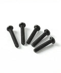 5 M4 X 16mm pan head machine screws black oxide 304 stainless steel fully threaded for DIY projects.