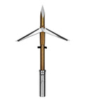 Rotating Long Wing Tri-Cut Speargun Point With 4 Inch Wing Span And 6 Mm Threads For Open Water Spearfishing One-Shot Wound Channel