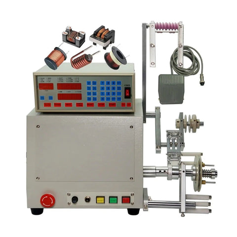 Industrial Workhorse Automatic Coil Winder For Cable Spools, showcasing control panel and components for precise winding.
