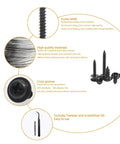 Real Deal Heavy Duty 400 Piece Black Carbon Steel Self Tapping Screws Assortment Kit with detailed features description.