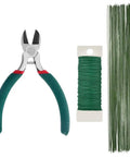 Must Have All In One Floral Tape And Wire Toolkit For DIY Bouquets And Arrangements With wire cutter, paddle wire, and stem wires