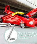 Heavy-Duty 12mm Universal Joint Drop Shaft For Horizontal Floor Jack with steel components and adjustable angle head