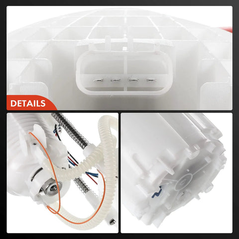 Fuel Pump Assembly With Sending Unit For Dodge Durango And Chrysler Aspen Fits 3.7L V6 4.7L V8 And 5.7L V8 2004 2005 2006 2007 Replacement 5135549AC 5135549AA Easy Install Reliable Fuel Delivery detailed view with connections and components