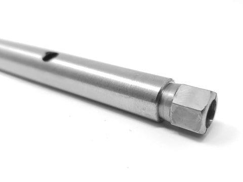Close-up of Heavy Duty 9 Inch Collet Extension For Die Grinders showing durable steel shaft for tight precision work.