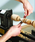 Using Multi Grit Woodturner Sanding Pack With Flexible Sand Cloth Strips on lathe for detailed pen finishing and sanding projects.