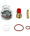 Glass Cup Kit For Welding Torch With Fluid Nozzle Set, High Heat Glass Cup With Washer And Silicone Ring, Pro Gear For WP 17 18 26