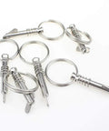 Six Pack Bimini Top Quick Release Pins One Quarter Inch Diameter For Boat Canopy Hardware, stainless steel pins with pull rings