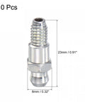 Steel Straight Pro Grade Grease Fittings M6 X 1mm Thread For Hydraulic Equipment 10 Pack Rust Resistant Oil Sealed