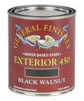 Exterior 450 Water Based Wood Stain In Black Walnut 1 Quart For Outdoor Wood Surfaces Like Fences Decks Doors And Patio Furniture Easy To Apply Weatherproof Durable Finish That Highlights Natural Grain on can