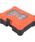 Orange and black case of Versatile Socket Wrench Set With Twenty Three Piece Tool Kit Premium S2 Alloy Steel For Home Garage And DIY Projects