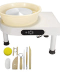 Light Green 14 Inch Electric Ceramic Potter Wheel With Touch Screen And Aluminum Platform 350W Pottery Tool for clay crafting tools