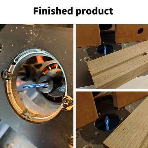Up Down Cut Spiral Compression Router Bit With One Quarter Inch Shank And One Quarter Inch Cutting Diameter, CNC installation