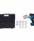Heavy-Duty Cordless Hydraulic Crimping Tool For Copper And Aluminum Cable Lugs 90 Kn Electric Crimper With 12 Dies, tool set with carrying case.