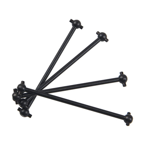 Top Shelf Steel Drive Shaft And Wheel Stub Axle Dogbones Adapter With Axle Hub For Wltoys 144001 14 Scale RC Car Buggy, 66mm long.