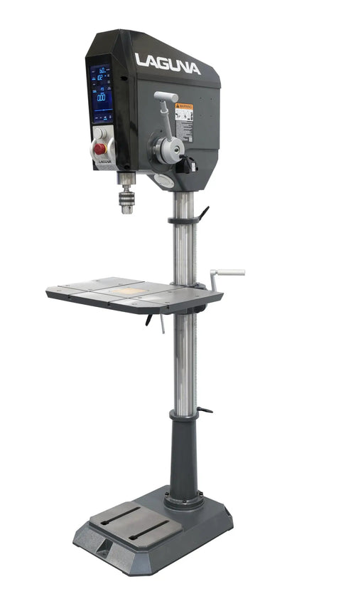 Top Notch Benchtop Drill Press 1.5 HP 110V with touch screen and precision depth control, designed for heavy workshop tasks.