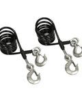 Heavy Duty Tow Safety Cable Kit 10000 Lb Rating Seven Foot Length Prevents Accidental Disconnection And Secures Towing
