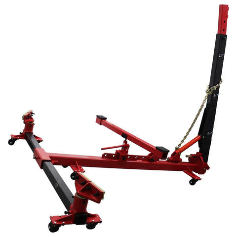 Beefy Heavy Duty Auto Body Frame Puller And Straightener With 6600 Lbs Load Capacity And 10 Ton Pulling Tower For Car Chassis And Frame Repair