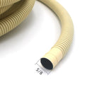 Flexible Mini Split Drain Hose For AC Units 5/8 Inch ID, 25 Ft Universal Line Set Cover showing close-up of corrugated tube end