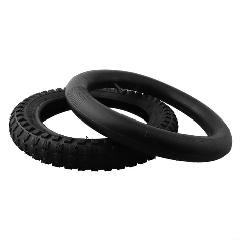 12x2.125 Inch Tire And Inner Tube Set For 12 Inch Bikes, Scooters And Electric Skateboards, Puncture Resistant Rubber With AV Valve