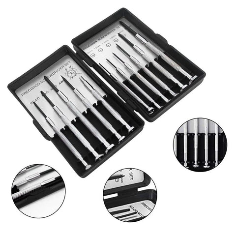 11 Piece Mini Precision Screwdriver Set For Electronics Toys Computers And Watches Repair Includes 00 0 Phillips