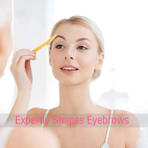 Top Shelf Dermaplane Razor Blade Refills For Ultra Smooth Face Shaving And Gentle Exfoliation With Durable Stainless Steel Eyebrow Shapers for precision grooming.