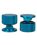 Sky Blue Welding Hood Pipeliner Helmet Fasteners Replacement Headgear Screws With Aluminum Anodized Build And Silicone Washer No Slip Grip 1 Pair For Tight Secure Welding Gear