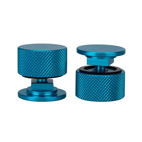 Sky Blue Welding Hood Pipeliner Helmet Fasteners Replacement Headgear Screws With Aluminum Anodized Build And Silicone Washer No Slip Grip 1 Pair For Tight Secure Welding Gear