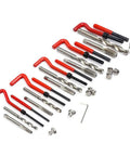 Pro Grade 131 Piece Metric Thread Repair Kit With HSS Drill Bits Taps Threaded Wire Inserts And Break Off Tool Set For Auto Engine Repairs Durable Heavy Duty Steel Construction For Long Lasting Performance, metric tap and drill set with inserts