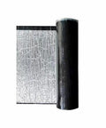 Heavy Duty Flashing Tape For Roofs Hella Waterproof Aluminum Foil Underlayment Roll Sealant Membrane, partially rolled out.
