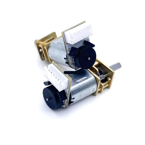 Awesome DIY Balance Car Motor DC Gearbox GA12-N20 with hall sensor, metal casing for efficient automation and robotics projects.