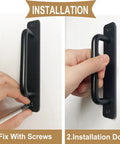Installation of 10 Pack 8 Inch Matte Black Cabinet Pulls And Drawer Handles Stainless Steel Kitchen Hardware For Cabinets Doors And Drawers Durable Modern Finish Easy To Install