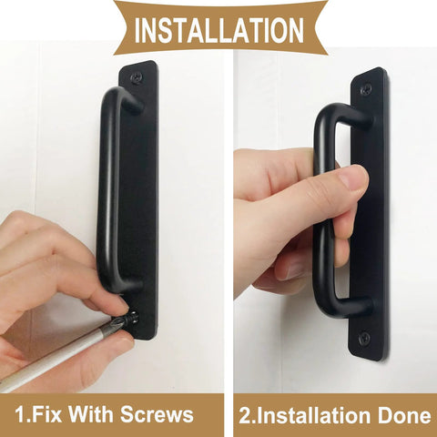 Installation of 10 Pack 8 Inch Matte Black Cabinet Pulls And Drawer Handles Stainless Steel Kitchen Hardware For Cabinets Doors And Drawers Durable Modern Finish Easy To Install
