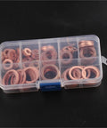 Pro Flat Copper Washers 120 Solid Seals M6 M20 Heat Proof Set Fits All Car Boat Sump Plugs Anti Leak Hardware Fixes Rides And Homes Stops All Leaks Daily Projects Like A Boss With Strong Quality Built Tough For Your Ride. Copper washer set in plastic organizer, assorted sizes