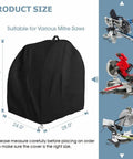 Shop Ready Heavy Duty Power Miter Saw Cover 28x24x28 inches, designed to shield your table saw from dust and resin.