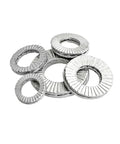 Heavy Duty Self Locking Washer Set M3 To M18 304 Stainless Steel Internal Teeth Lock Washers Assortment Kit 2 Pack For Vibration Proof Gasket Hardware